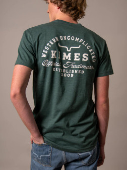 KIMES HEAVY TEXT TEE IN GREEN
