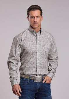 STETSON PAISELY MEDALLION LONG SLEEVE BUTTON UP 