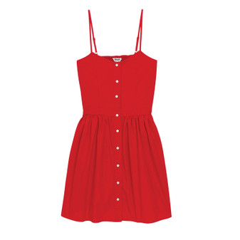 WRANGLER Americana Sleeveless Snap Dress - Red