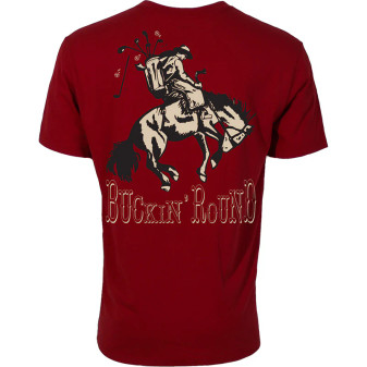 HOOEY GOLF BUCKIN ROUND TEE - RED