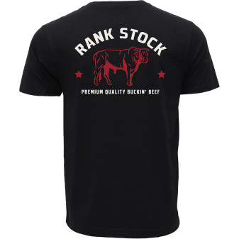 HOOEY CHARBRAY RANK STOCK TEE -BLACK/RED