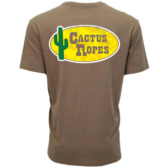 HOOEY CACTUS ROPES TEE - BROWN 