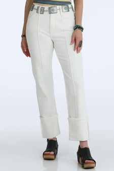 CRUEL WOMENS QUINN JEANS - WHITE 
