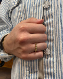 SOL B577 BRASS OMBRE BALL RING