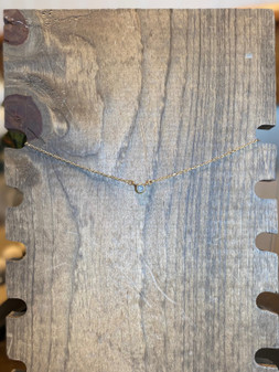 SOL B3189 BRASS RHINESTONE 6MM NECKLACE 