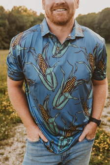 SHUCK YEAH MEN'S POLO
