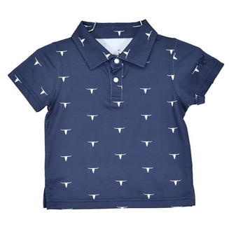  BOYS SKULL GOLF POLO 