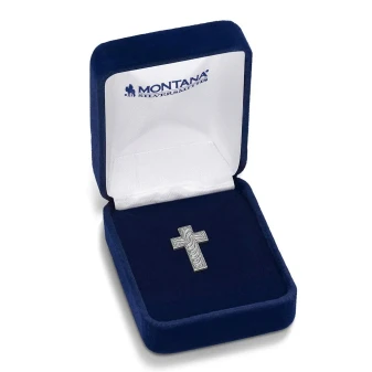 MONTANA LIGHT ENGRAVED CROSS HAT PIN