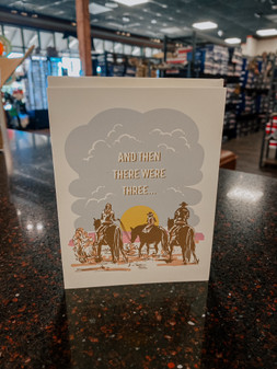 AND THEN THERE WERE THREE BABY CARD