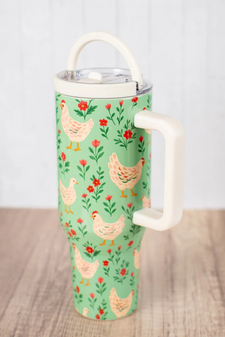 BLOOMS & CHICKEN 40OZ TUMBLER