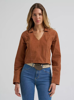 WRANGLER VINTAGE PRAIRIE POPOVER CORDUROY SHIRT