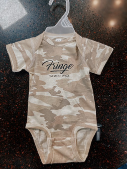 FRINGE NEUTRAL CAMO ONESIE