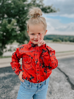 VINTAGE BRONC PEARL SNAP - YOUTH