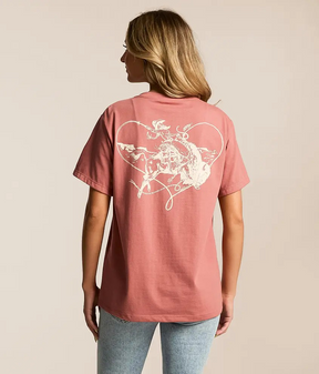 HOOEY WOMENS BUFFALO HEART T-SHIRT
