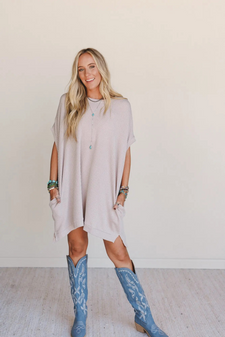 MOON GLOW TEXTURE DRESS