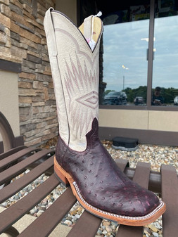 ANDERSON BEAN BLACK CHERRY OSTRICH - FRINGE EXCLUSIVE 