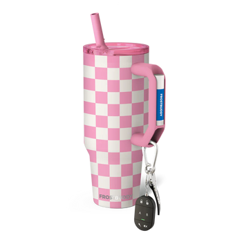 FROSTBUDDY THICC BUDDY 40OZ PINK CHECKERED