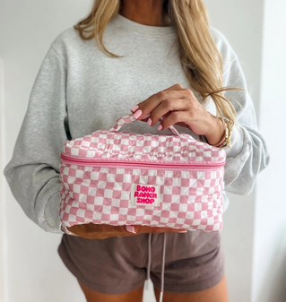 COWGIRL COSMETIC BAG - PUNCHY PINK