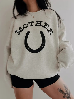 MOTHER HORSESHOE SWEATSHIRT