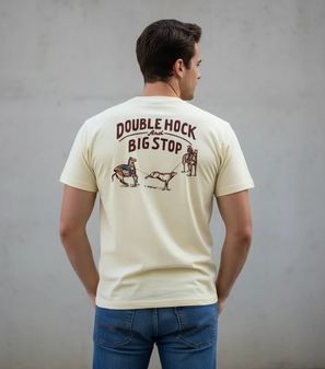 DOUBLE HOCK AND BIG STOP ADULT T-SHIRT