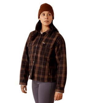 WOMENS ARIAT REBAR FLANNEL INSULATED SHIRT JACKET