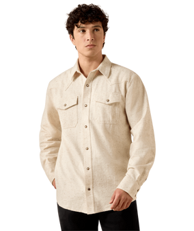 MENS RETRO HERCULES FITTED PEARL SNAP SHIRT