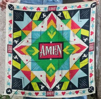 FRINGE SCARVES AMEN SCARF
