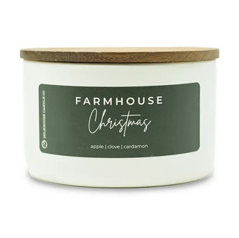 10 OZ FARMHOUSE CHRISTMAS CANDLE 