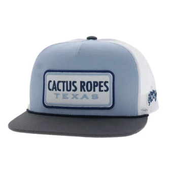 HOOEY CACTUS ROPES BLUE TRUCKER HAT