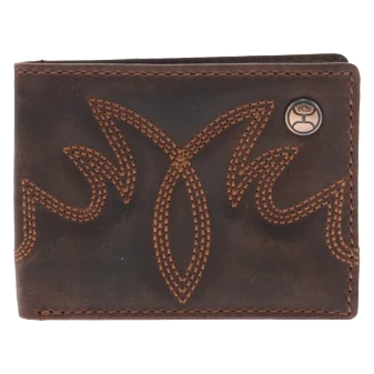HOOEY WYATT SMOOTH BIFOLD LEATHER WALLET