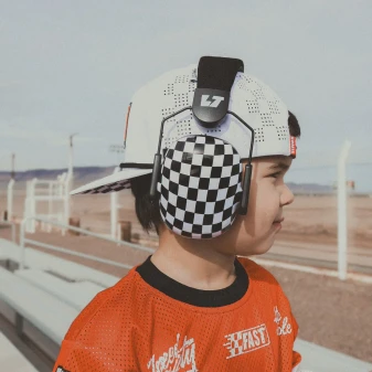 KIDS CHECKERED HEARING PROTECTION 
