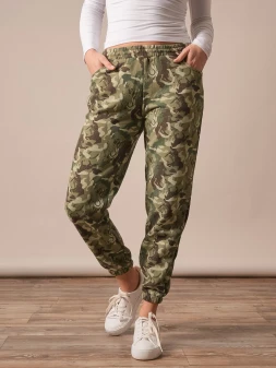 KIMES WOMEN'S CAMO JOGGER PANTS