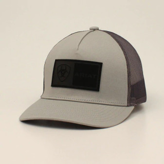 ARIAT LOGO RCTNGL GREY HAT ARIAT LOGO RCTNGL GREY HAT