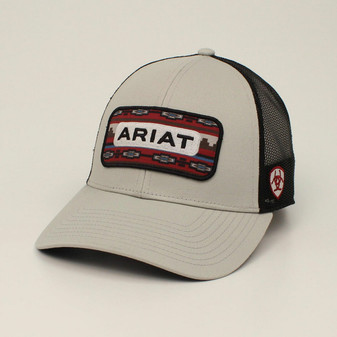 ARIAT SOUTHWEST PATCH GREY CAP - HATS CAP ARIAT SOUTHWEST PATCH GREY CAP - HATS CAP