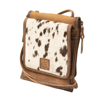 COWHIDE EURO CROSSBODY