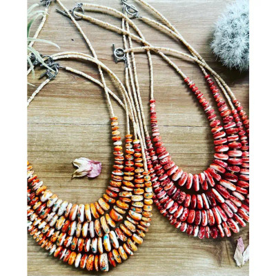 22 INCH SPINY OYSTER NECKLACE