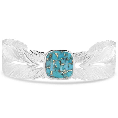 MONTANA SIVLERSMITHS FEATHER TURQUOISE BRACELET