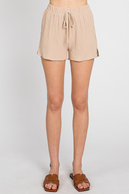 RILEY LINEN TAUPE SHORTS S-3XL