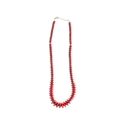 WEST&CO RED DISC NECKLACE