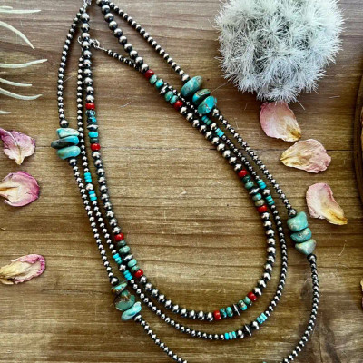 BF 6MM NAVAJO PEARL NECKLACE