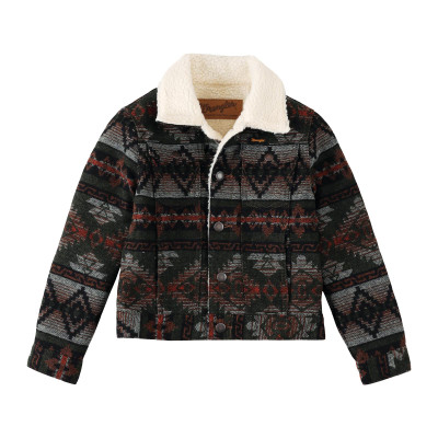 WRANGLER BOYS JACQUARD SHERPA LINED JACKET  