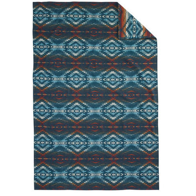PENDLETON JACQUARD TWIN BLANKET CARICO LAKE MARINE 