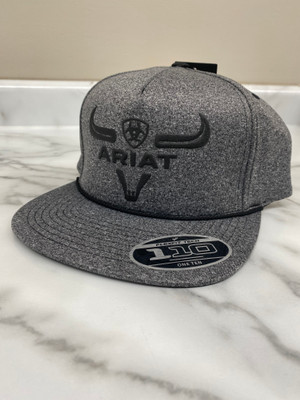 ARIAT BLACK LONGHORN CLOTH HAT