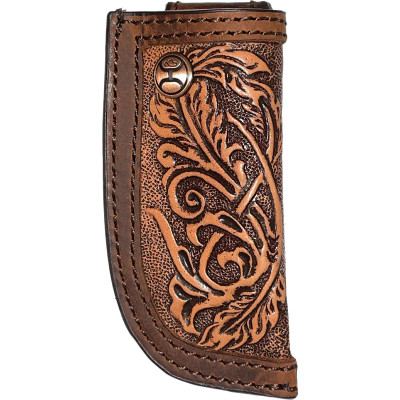 HOOEY PHOENIX HAND TOOLED KNIFE SHEATH