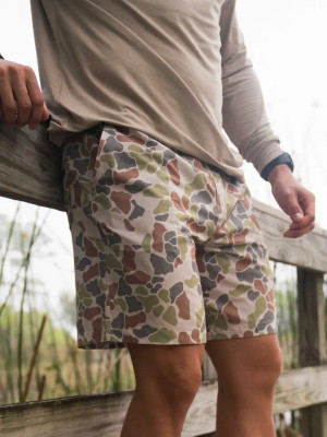 BURLEBO MENS EVERYDAY DIRTDRIFT CAMO SHORTS