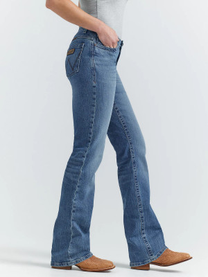 PALE JADE☆Midrise Bootcut Denim Jean WOMEN'S WRANGLER JADE MID-RISE RELAXED BOOTCUT ULTIMATE