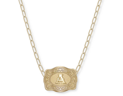 SW INITIAL NECKLACE PAPER CLIP CHAIN
