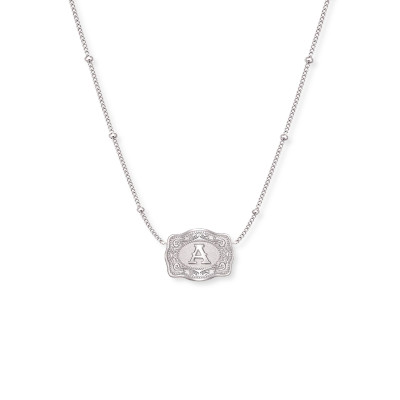 SW ULTRA MINI INITIAL SILVER NECKLACE