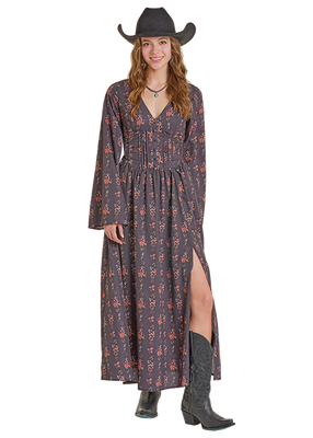 R&R WOMENS FLORAL RPINTED DRESS