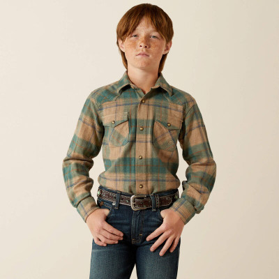 ARIAT YOUTH HUXLEE RETRO CLASSIC FIT SHIRT